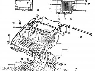 CRANKCASE - GS450TX 1983 (D) USA (E03)