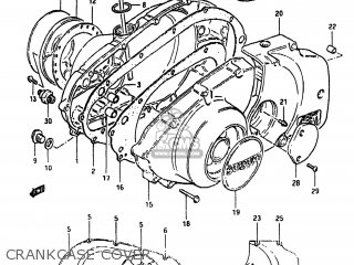 CRANKCASE COVER - GS450TX 1983 (D) USA (E03)