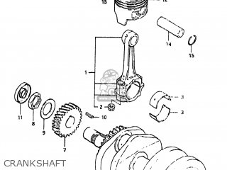 CRANKSHAFT - GS450TX 1983 (D) USA (E03)