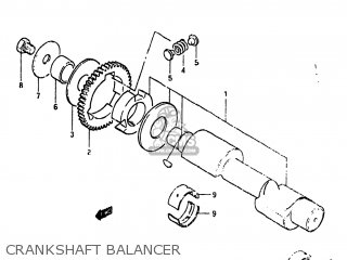 CRANKSHAFT BALANCER - GS450TX 1983 (D) USA (E03)