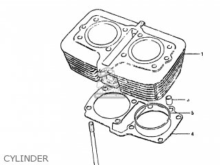 CYLINDER - GS450TX 1983 (D) USA (E03)