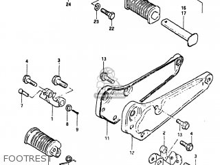 FOOTREST - GS450TX 1983 (D) USA (E03)