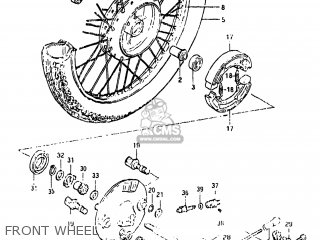 FRONT WHEEL - GS450TX 1983 (D) USA (E03)