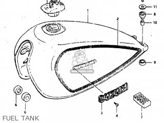 FUEL TANK - GS450TX 1983 (D) USA (E03)