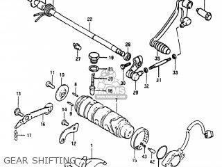 GEAR SHIFTING - GS450TX 1983 (D) USA (E03)