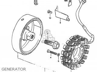 GENERATOR - GS450TX 1983 (D) USA (E03)