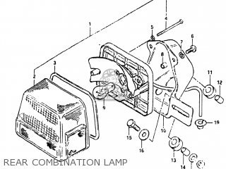 REAR COMBINATION LAMP - GS450TX 1983 (D) USA (E03)