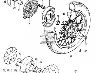 REAR WHEEL - GS450TX 1983 (D) USA (E03)