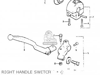 RIGHT HANDLE SWITCH - GS450TX 1983 (D) USA (E03)