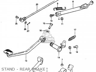 STAND - REAR BRAKE - GS450TX 1983 (D) USA (E03)