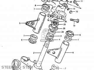 STEERING STEM - GS450TX 1983 (D) USA (E03)