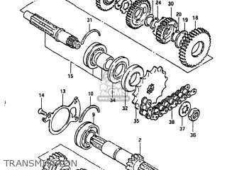 TRANSMISSION - GS450TX 1983 (D) USA (E03)