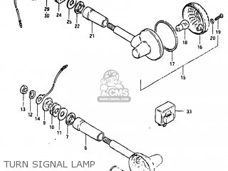 TURN SIGNAL LAMP - GS450TX 1983 (D) USA (E03)