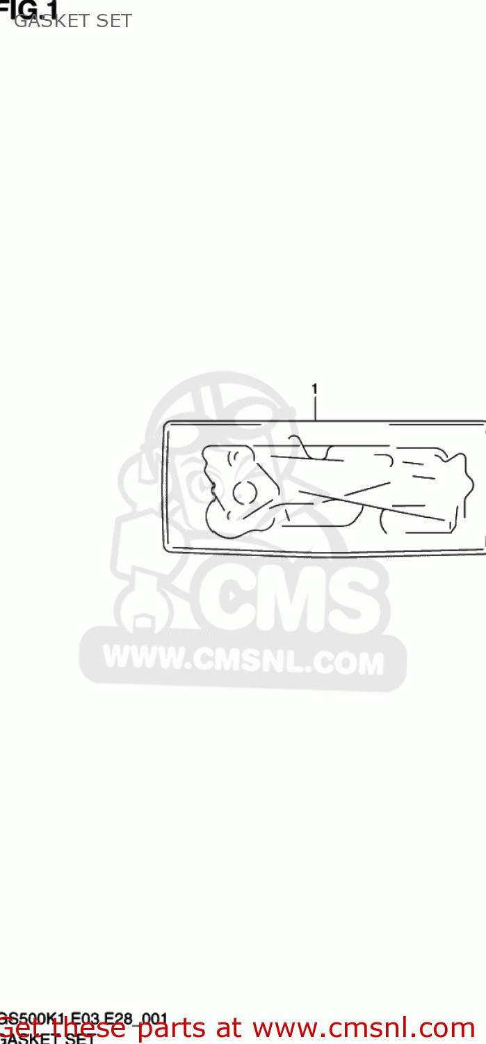GASKET SET GS500 2001 (K1) USA (E03)