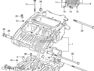 CRANKCASE - GS500 2001 (K1) USA (E03)