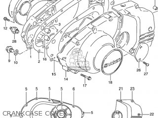 CRANKCASE COVER - GS500 2001 (K1) USA (E03)