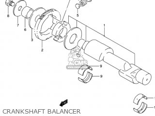 CRANKSHAFT BALANCER - GS500 2001 (K1) USA (E03)