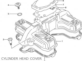 CYLINDER HEAD COVER - GS500 2001 (K1) USA (E03)