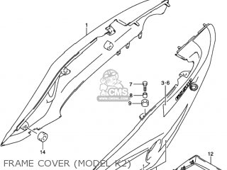 FRAME COVER (MODEL K2) - GS500 2001 (K1) USA (E03)