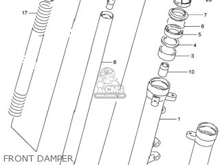 FRONT DAMPER - GS500 2001 (K1) USA (E03)