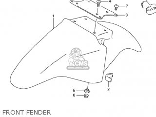 FRONT FENDER - GS500 2001 (K1) USA (E03)