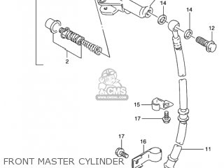 FRONT MASTER CYLINDER - GS500 2001 (K1) USA (E03)