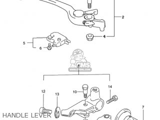 HANDLE LEVER - GS500 2001 (K1) USA (E03)