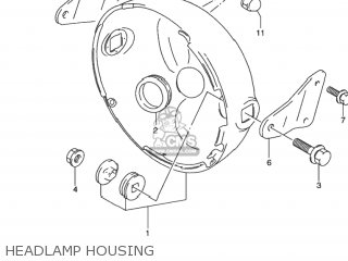 HEADLAMP HOUSING - GS500 2001 (K1) USA (E03)