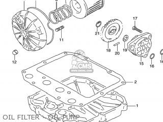 OIL FILTER - OIL PUMP - GS500 2001 (K1) USA (E03)