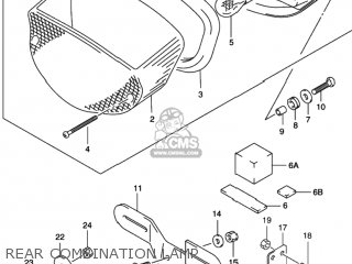 REAR COMBINATION LAMP - GS500 2001 (K1) USA (E03)
