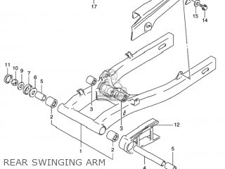 REAR SWINGING ARM - GS500 2001 (K1) USA (E03)