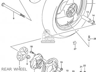 REAR WHEEL - GS500 2001 (K1) USA (E03)
