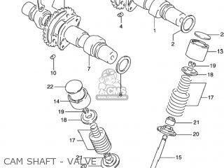 CAM SHAFT - VALVE - GS500 2002 (K2) USA (E03)