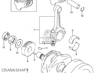 CRANKSHAFT - GS500 2002 (K2) USA (E03)