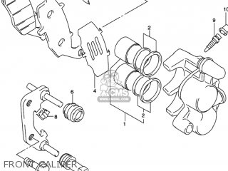 FRONT CALIPER - GS500 2002 (K2) USA (E03)