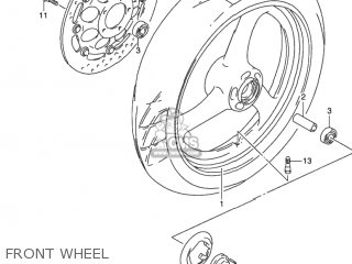 FRONT WHEEL - GS500 2002 (K2) USA (E03)
