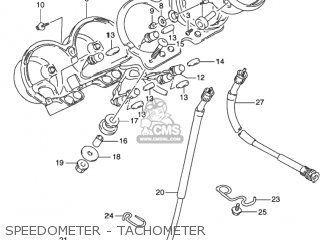 SPEEDOMETER - TACHOMETER - GS500 2002 (K2) USA (E03)