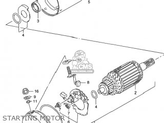 STARTING MOTOR - GS500 2002 (K2) USA (E03)