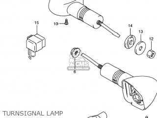 TURNSIGNAL LAMP - GS500 2002 (K2) USA (E03)