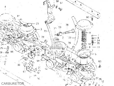 Suzuki GS500E 1981 (X) GENERAL EXPORT (E01) parts lists and schematics