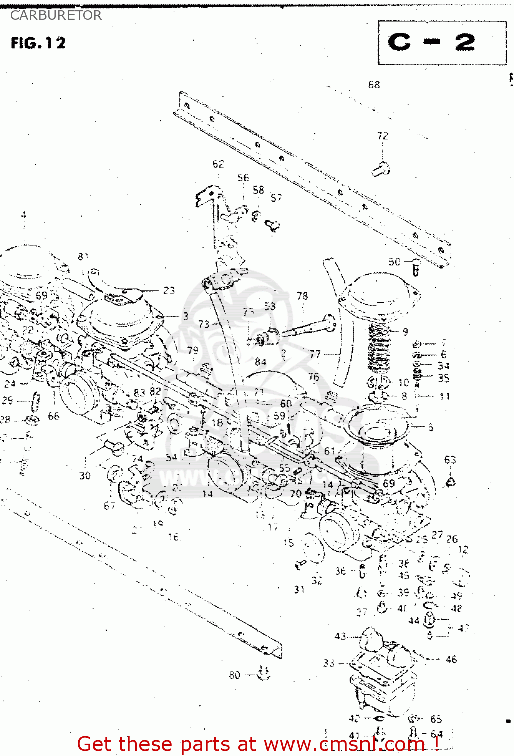 CARBURETOR GS500E 1981 (X) GENERAL EXPORT (E01)