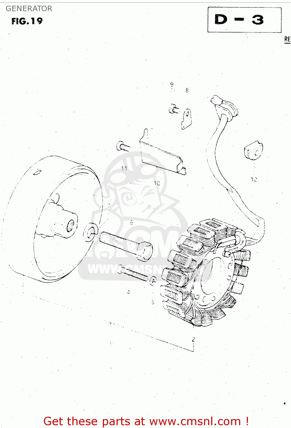 GENERATOR GS500E 1981 (X) GENERAL EXPORT (E01)