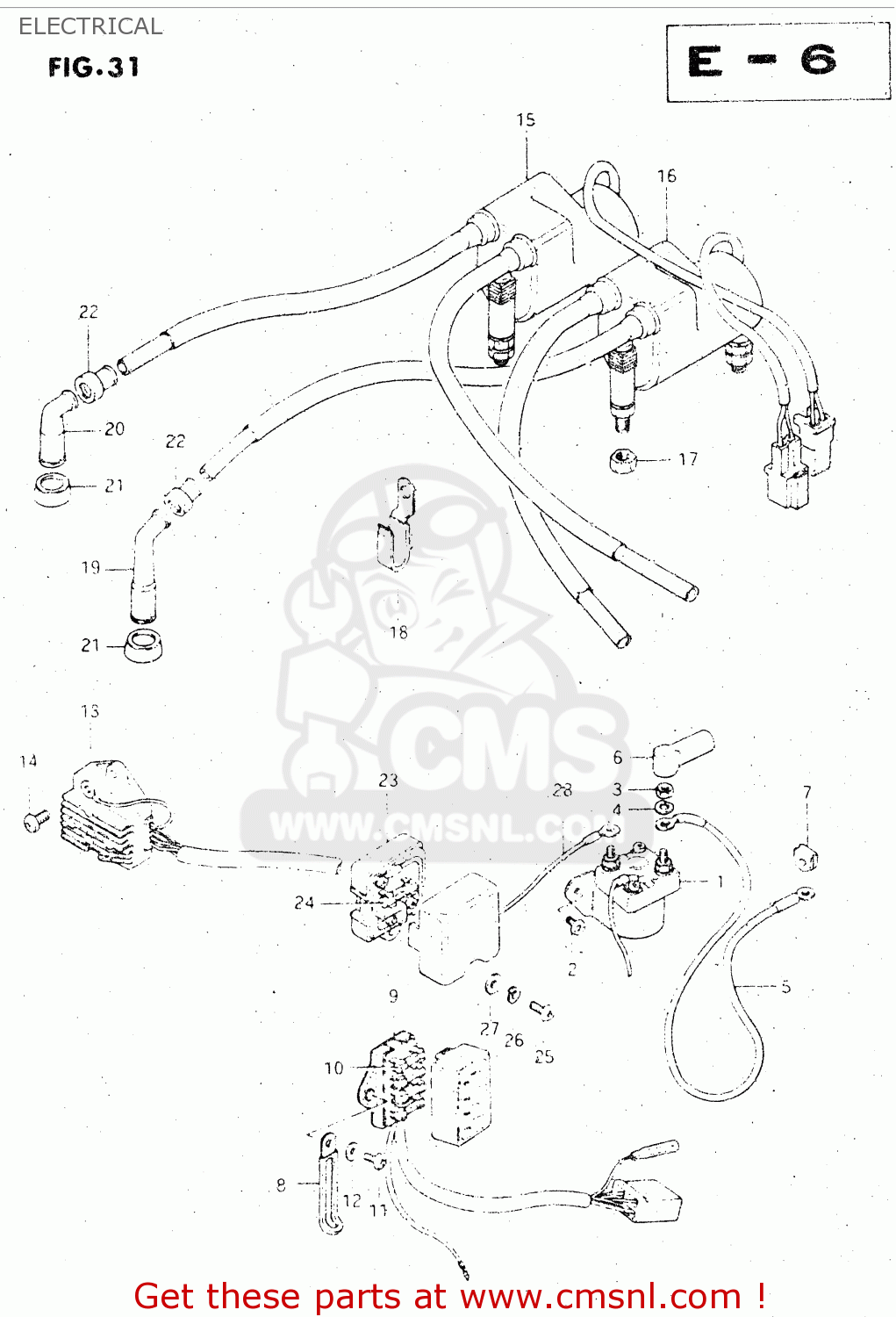 ELECTRICAL GS500E 1981 (X) GENERAL EXPORT (E01)