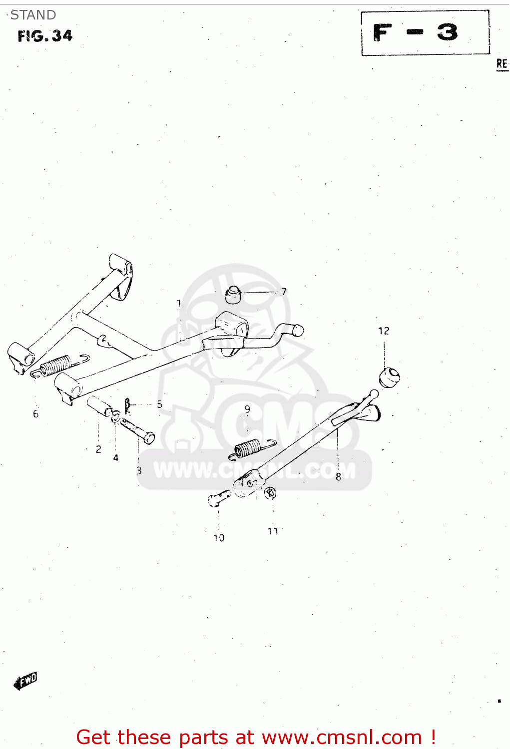 STAND GS500E 1981 (X) GENERAL EXPORT (E01)