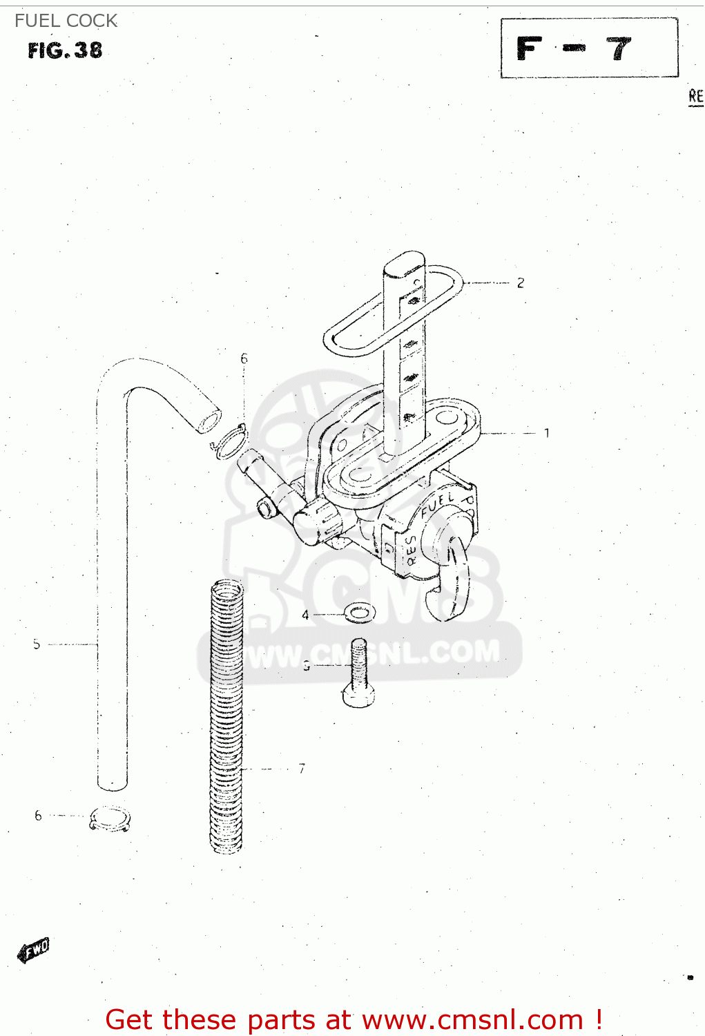 FUEL COCK GS500E 1981 (X) GENERAL EXPORT (E01)