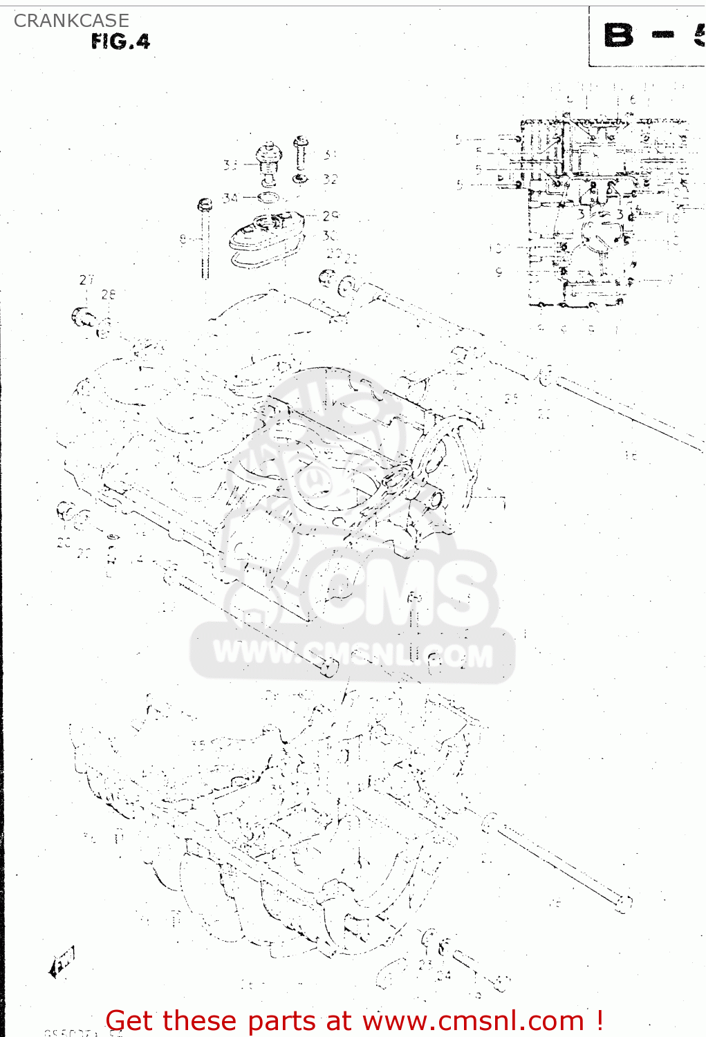 CRANKCASE GS500E 1981 (X) GENERAL EXPORT (E01)