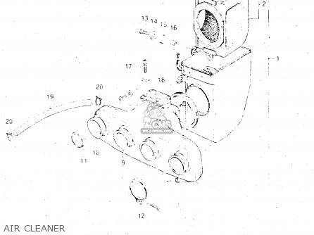 AIR CLEANER - GS500E 1981 (X) GENERAL EXPORT (E01)