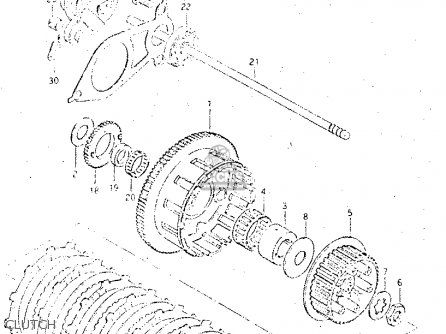 CLUTCH - GS500E 1981 (X) GENERAL EXPORT (E01)