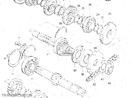 TRANSMISSION - GS500E 1981 (X) GENERAL EXPORT (E01)
