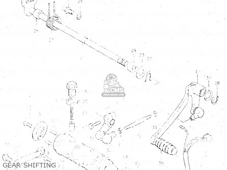 GEAR SHIFTING - GS500E 1981 (X) GENERAL EXPORT (E01)